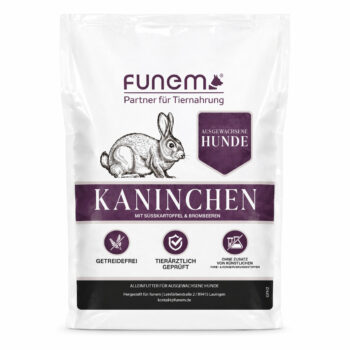 funem Adult Kaninchen mit Süßkartoffel und Brombeeren