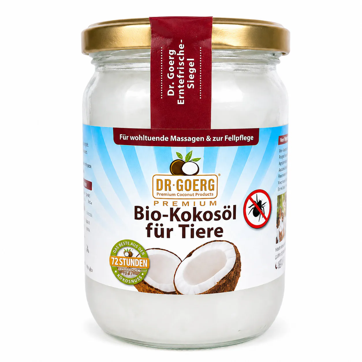 Dr Goerg Kokosöl für Tiere im Glas