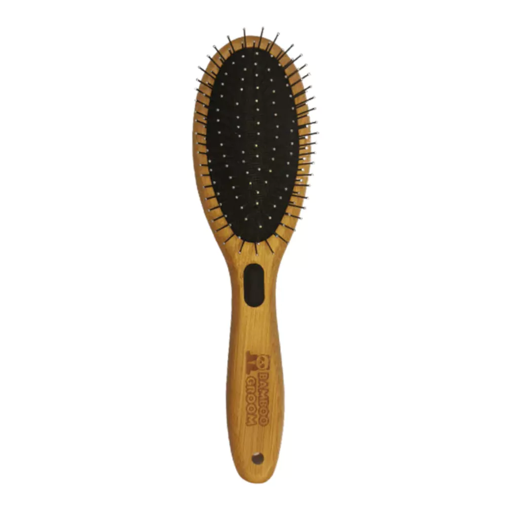 Bamboo Groom Doppelbürste-draufsicht
