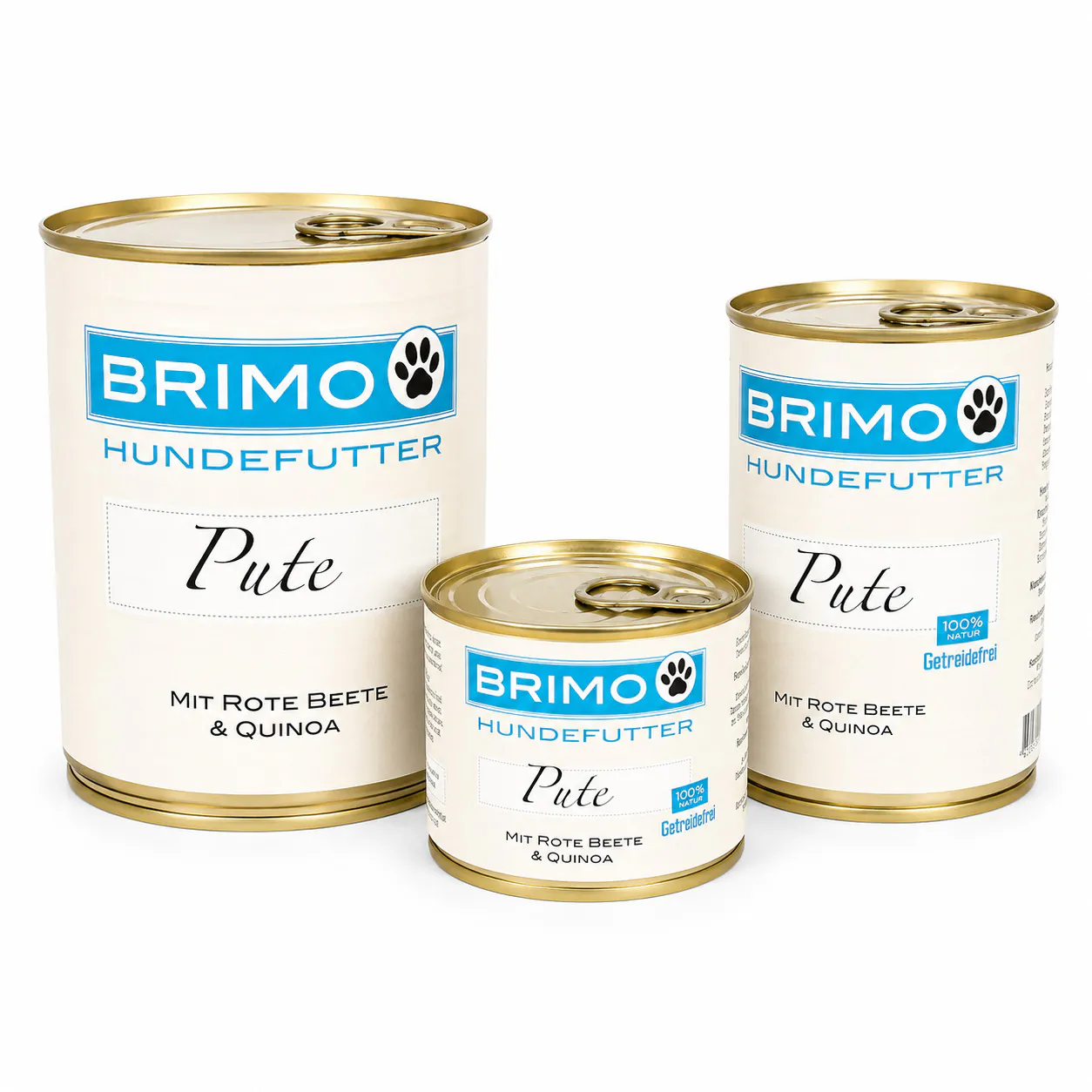 Brimo Pute mit Quinoa und Rote Beete Nassfutter in mehreren Dosengrößen