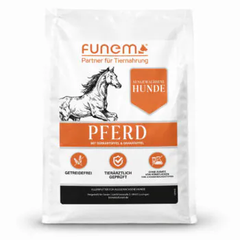 funem Adult Pferd mit Süßkartoffel und Granatapfel