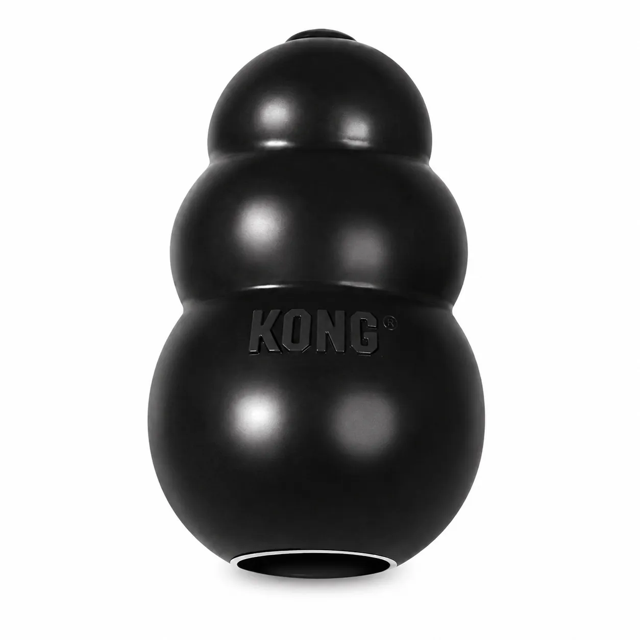 Schwarzer KONG Extreme S als robustes Hundespielzeug
