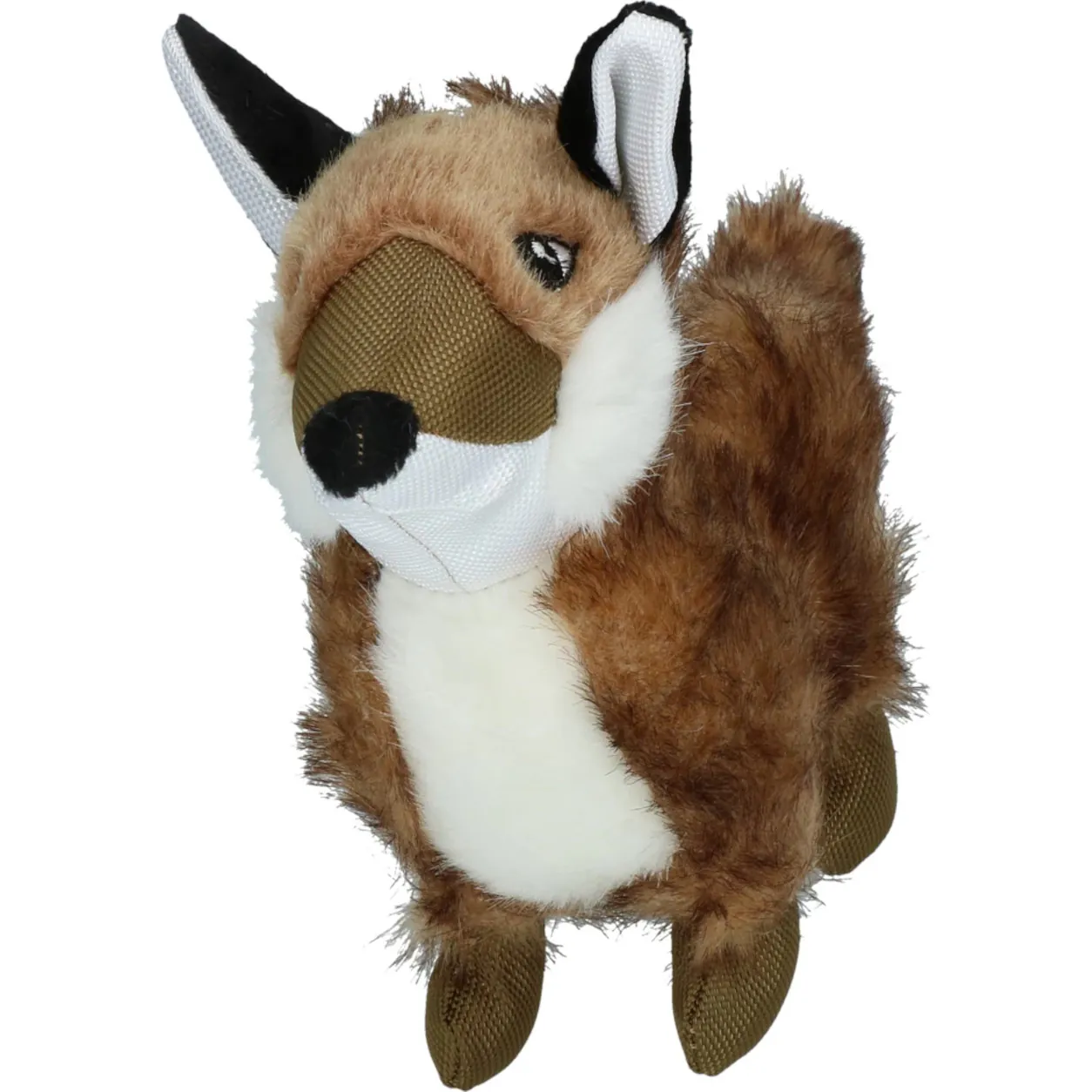 Wild Life Dog Fuchs aus braunem Plüsch in der Vorderansicht